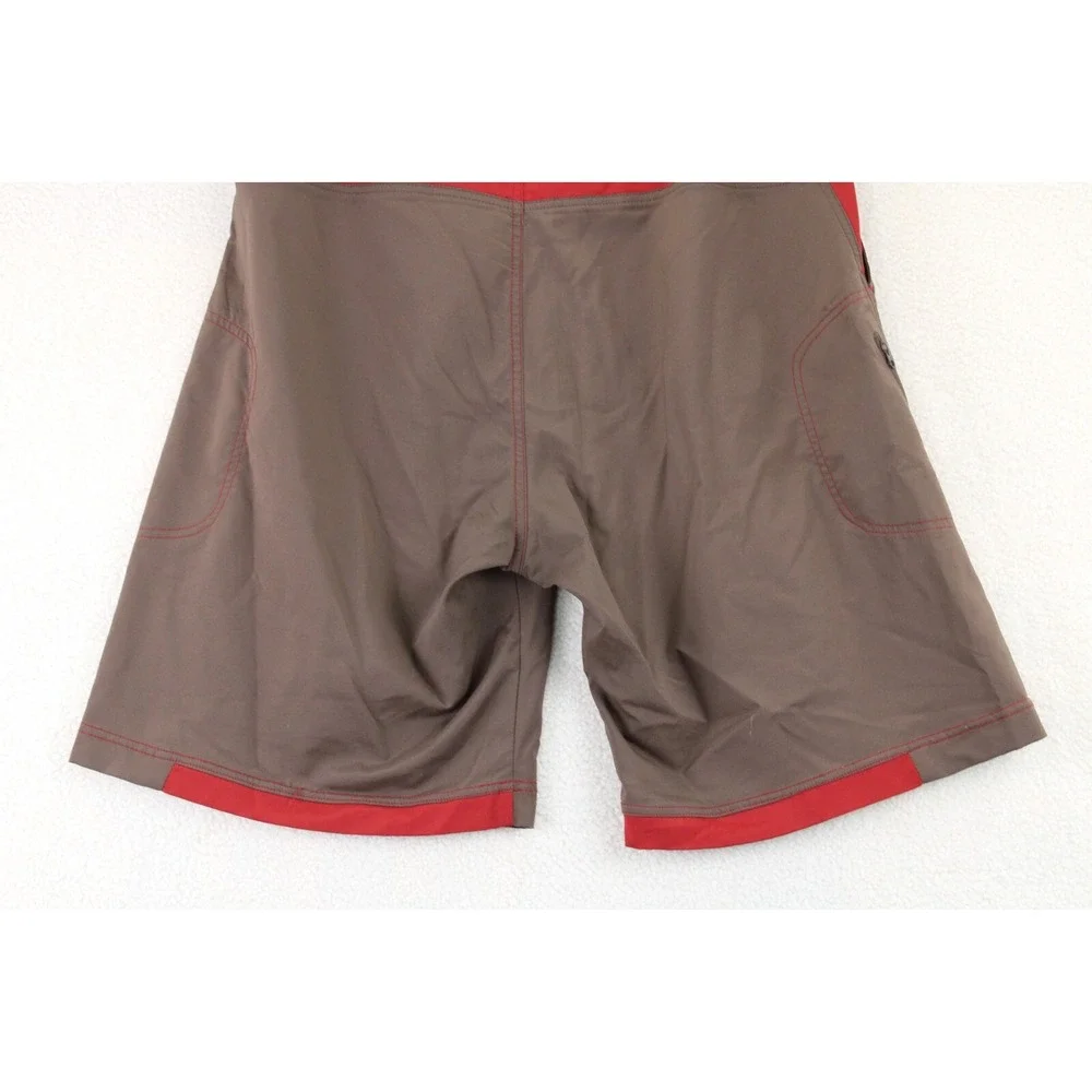 REI Mens‎ Board Shorts Size 34 Brown Red UPF 30+ Polyester Spandex Outdoor